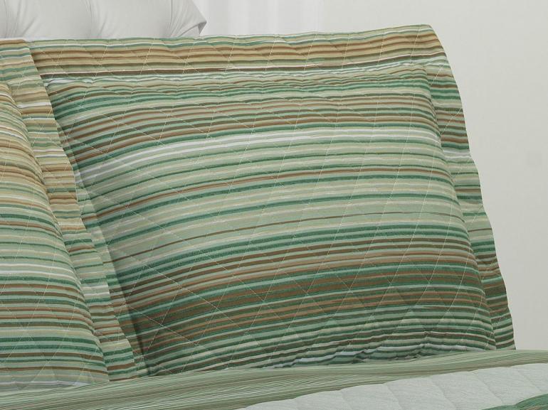 Kit: 1 Cobre-leito King + 2 Porta-travesseiros Percal 180 fios - Tokyo Confrei - Dui Design