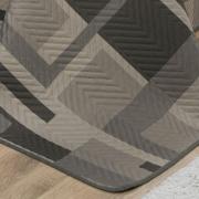 Kit: 1 Cobre-leito King Bouti de Microfibra Ultrasonic Estampada + 2 Porta-travesseiros - Oslo Taupe - Dui Design