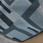 Kit: 1 Cobre-leito King Bouti de Microfibra Ultrasonic Estampada + 2 Porta-travesseiros - Oslo Granite - Dui Design
