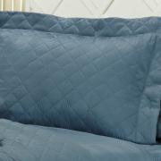 Kit: 1 Cobre-leito Casal + 2 porta-travesseiros Cetim 300 fios - Ottawa Jeans - Dui Design