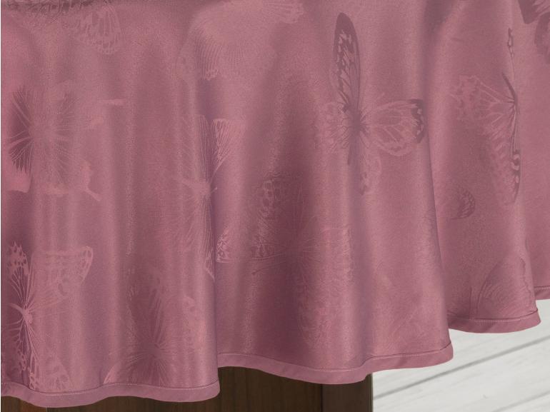 Toalha de Mesa Fácil de Limpar Redonda 180cm - Papillon Cassis - Dui Design