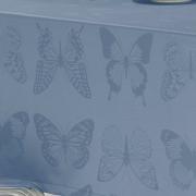 Toalha de Mesa Fcil de Limpar Retangular 6 Lugares 160x220cm - Papillon Jeans - Dui Design