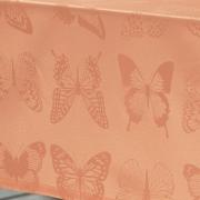 Toalha de Mesa Fcil de Limpar Quadrada 4 Lugares 160x160cm - Papillon Salmo - Dui Design