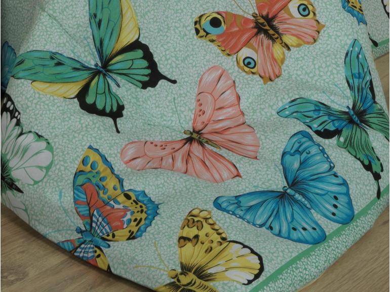 Edredom Casal 150 fios - Papillon Verde - Dui Design