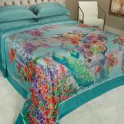 Cobertor Avulso Solteiro Flanelado com Estampa Digital 260 gramas/m² - Paradise - Dui Design