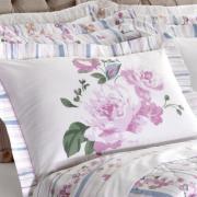Enxoval Casal com Cobre-leito 7 peas Percal 200 fios 100% Algodo - Passione Lils - Corttex