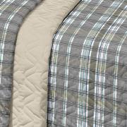 Jogo de Cama Queen Percal 180 fios 100% Algodo - Paul Cinza - Santista
