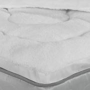 Pillow Top efeito Pele de Carneiro King Fibra Siliconizada Super Volumosa 600 gramas/m² - Sherpa - Dui Design
