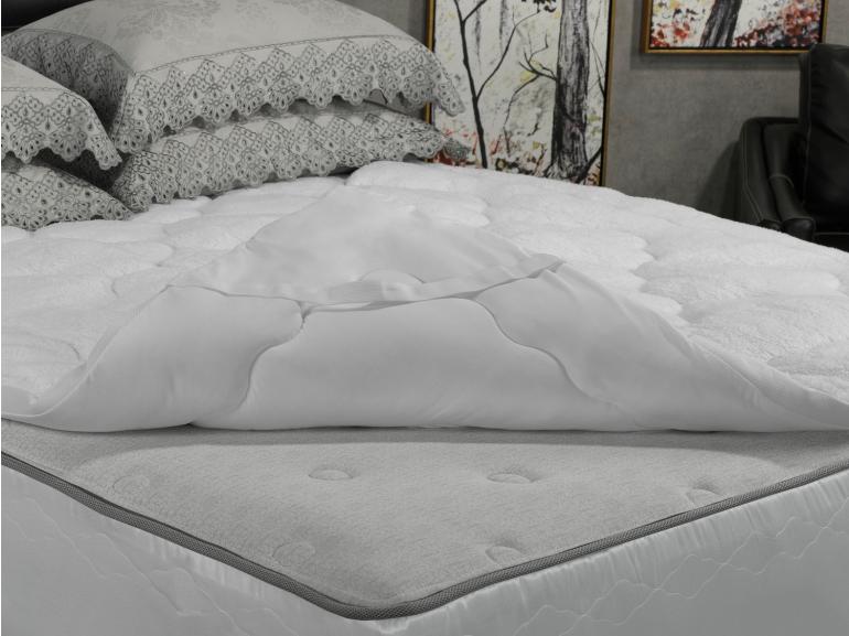 Pillow Top efeito Pele de Carneiro Queen Fibra Siliconizada Super Volumosa 600 gramas/m² - Sherpa - Dui Design