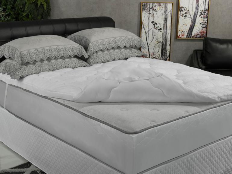 Pillow Top efeito Pele de Carneiro Solteiro Fibra Siliconizada Super Volumosa 600 gramas/m² - Sherpa - Dui Design