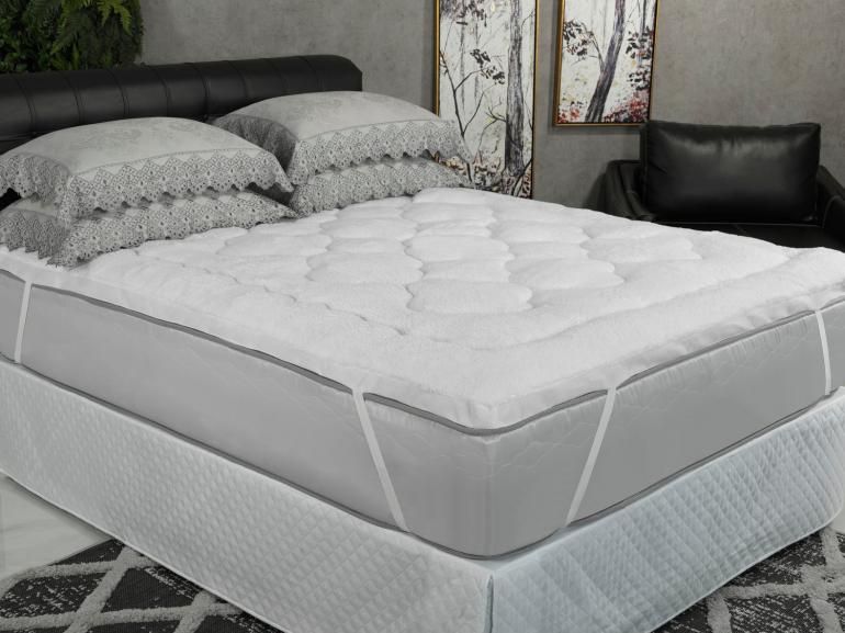 Pillow Top efeito Pele de Carneiro Casal Fibra Siliconizada Super Volumosa 600 gramas/m² - Sherpa - Dui Design