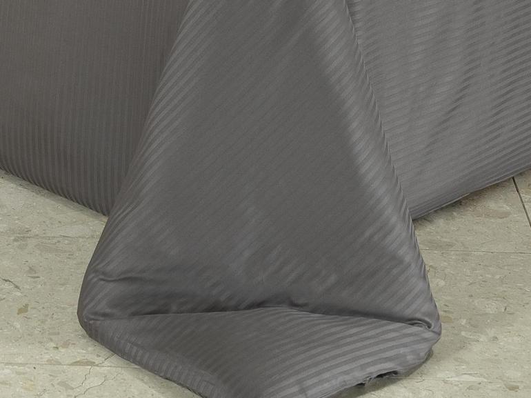 Enxoval Casal com Capa de Edredom 7 peas Cetim de Algodo 300 fios - Platinum Grafite - Dui Design