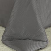 Enxoval Casal com Capa de Edredom 7 peas Cetim de Algodo 300 fios - Platinum Grafite - Dui Design