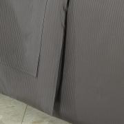 Enxoval Casal com Capa de Edredom 7 peas Cetim de Algodo 300 fios - Platinum Grafite - Dui Design