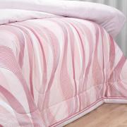 Jogo de Cama Solteiro Percal 180 fios - Platinus Rosa Velho - Dui Design