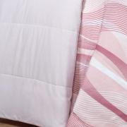 Jogo de Cama Solteiro Percal 180 fios - Platinus Rosa Velho - Dui Design