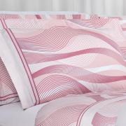 Jogo de Cama King Percal 180 fios - Platinus Rosa Velho - Dui Design