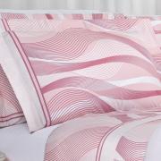 Jogo de Cama Solteiro Percal 180 fios - Platinus Rosa Velho - Dui Design