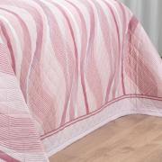 Kit: 1 Cobre-leito Casal + 2 Porta-travesseiros Percal 180 fios - Platinus Rosa Velho - Dui Design