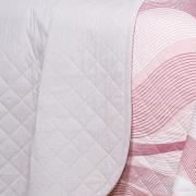 Kit: 1 Cobre-leito Casal + 2 Porta-travesseiros Percal 180 fios - Platinus Rosa Velho - Dui Design