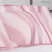 Kit: 1 Cobre-leito Casal + 2 Porta-travesseiros Percal 180 fios - Platinus Rosa Velho - Dui Design