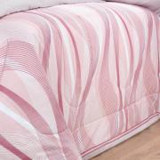 Edredom King Percal 180 fios - Platinus Rosa Velho - Dui Design