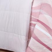 Edredom Casal Percal 180 fios - Platinus Rosa Velho - Dui Design