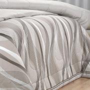 Jogo de Cama Solteiro Percal 180 fios - Platinus Taupe - Dui Design