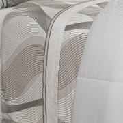 Jogo de Cama Solteiro Percal 180 fios - Platinus Taupe - Dui Design