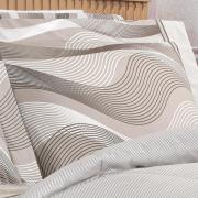 Jogo de Cama Solteiro Percal 180 fios - Platinus Taupe - Dui Design
