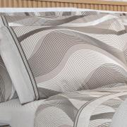 Jogo de Cama Solteiro Percal 180 fios - Platinus Taupe - Dui Design