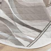 Kit: 1 Cobre-leito King + 2 Porta-travesseiros Percal 180 fios - Platinus Taupe - Dui Design