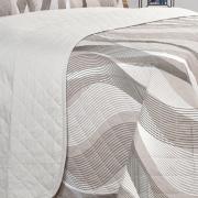 Kit: 1 Cobre-leito King + 2 Porta-travesseiros Percal 180 fios - Platinus Taupe - Dui Design