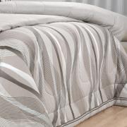 Edredom Casal Percal 180 fios - Platinus Taupe - Dui Design
