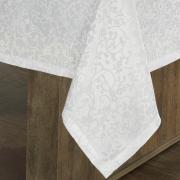 Toalha de Mesa Fcil de Limpar Retangular 6 Lugares 160x220cm - Polka Branco - Dui Design