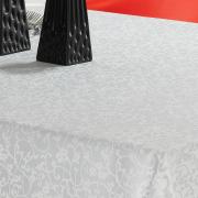 Toalha de Mesa Fcil de Limpar Retangular 8 Lugares 160x270cm - Polka Branco - Dui Design