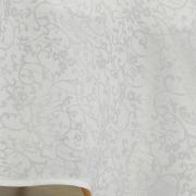 Toalha de Mesa Fcil de Limpar Redonda 180cm - Polka Branco - Dui Design