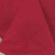 Kit: 1 Cobre-leito Solteiro Bouti Bordada de Microfibra + 1 Porta-travesseiro - Pompeli Vermelho - Dui Design