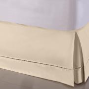 Saia para cama Box King - Ponto Palito Natural - Sultan