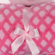 Manta Microfibra Infantil 70x100cm com Bichinho de Pel�cia Antial�rgico - Porco - Kacyumara