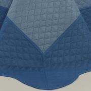 Kit: 1 Cobre-leito Casal Bouti de Microfibra Ultrasonic + 2 Porta-travesseiros - Portus Azul Indigo - Dui Design