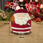 Prato Fundo Natal de Cerâmica Oval - Santa Claus 25,5x18,5cm - Dui Design