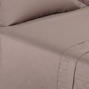 Kit: 1 Cobre-leito King + 2 porta-travesseiros Cetim 300 fios 100% Algodo - Prestige Uva - Dui Design