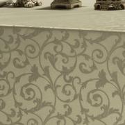 Toalha de Mesa Fcil de Limpar Retangular 8 Lugares 160x270cm - Princess Bege - Dui Design