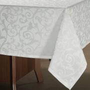 Toalha de Mesa Fcil de Limpar Retangular 10-12 Lugares 160x320cm - Princess Branco - Dui Design