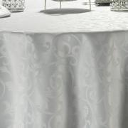 Toalha de Mesa Fcil de Limpar Redonda 180cm - Princess Branco - Dui Design