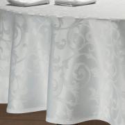Toalha de Mesa Fcil de Limpar Redonda 180cm - Princess Branco - Dui Design