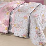 Enxoval Solteiro com Edredom 4 peas Infantil 150 fios 100% Algodo - Princesas Reflections - Santista