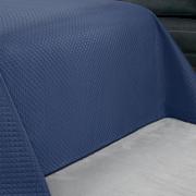 Kit: 1 Cobre-leito King Bouti de Microfibra Ultrasonic  + 2 Porta-travesseiros - Prisma Indigo - Dui Design
