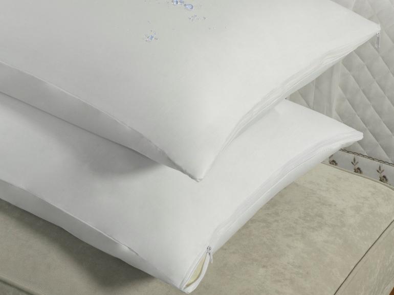 Protetor de travesseiro avulso impermeável Percal 180 fios 100% Algodão - Dui Design